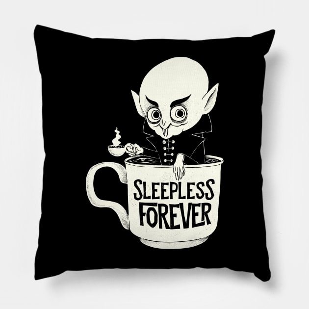 Nosferatu and coffee Pillow by ppmid