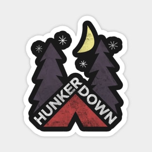 Hunker Down Camping Magnet