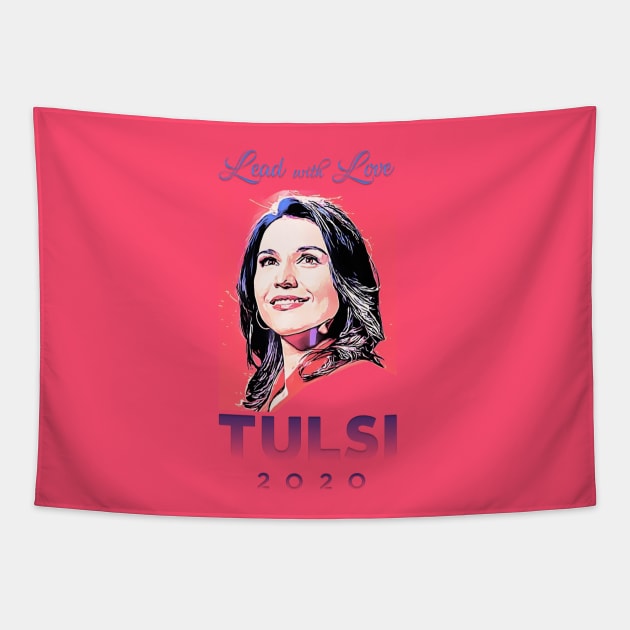 Tulsi - Lead with Love Tapestry by twenty20tees