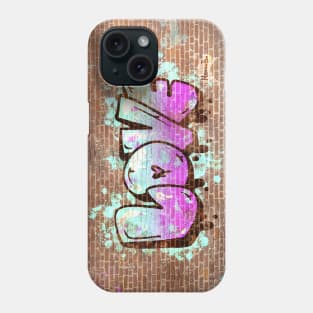 Love Graffiti Wall Phone Case