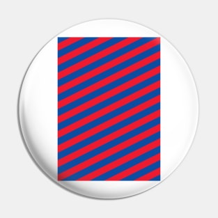 Crystal Palace Red and Blue Angled Stripes Pin