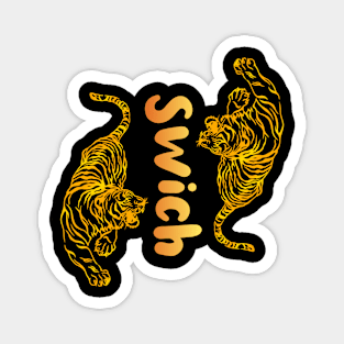 swiched tigers Magnet