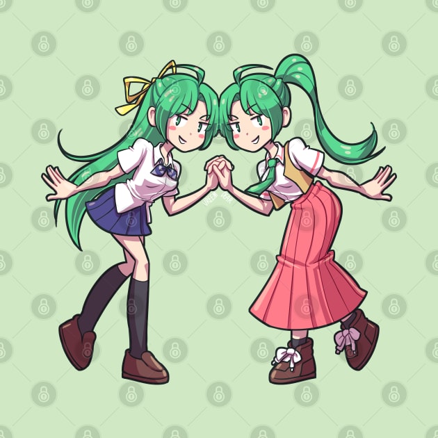 Sonozaki Twins by vreemdear