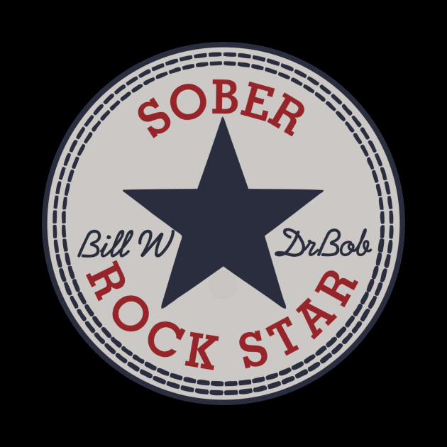 Sober Rock Star  - Alcoholism Gifts Sponsor by RecoveryTees