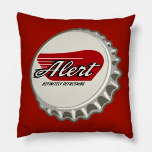 Vintage Alert Soda Bottlecap Pillow