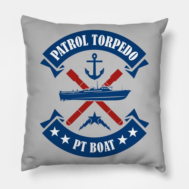 Patrol Torpedo PT Boat Pillow by TCP