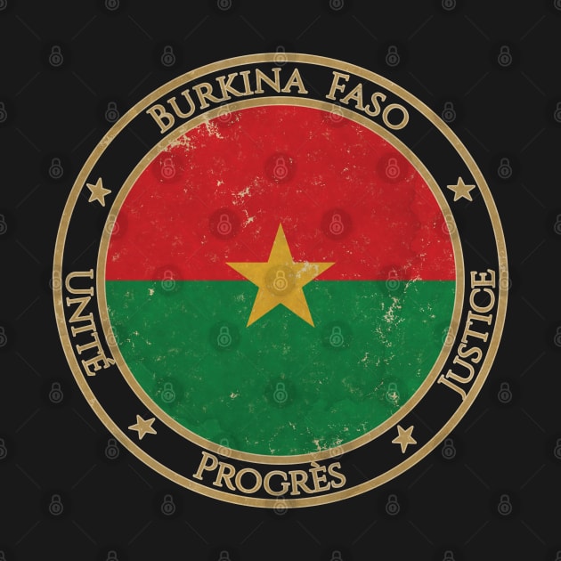 Vintage Burkina Faso Africa African Flag by DragonXX