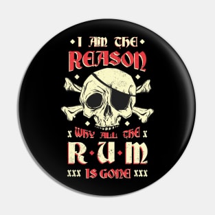 Why is the rum gone? ME Pin