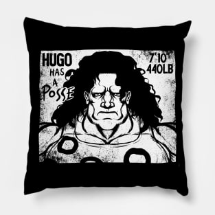 Hugo has a Posse Pillow