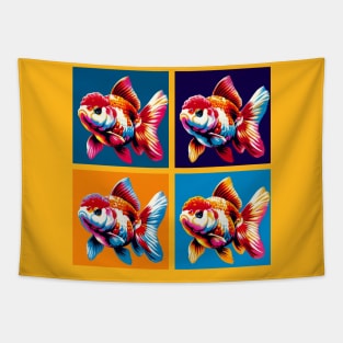 Pop Oranda Goldfish - Cool Aquarium Fish Tapestry