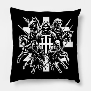 4 horsemen of apocalypse Pillow