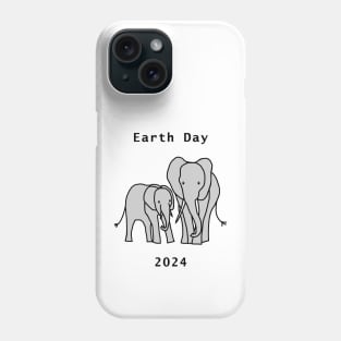 Earth Day 2024 Elephant Phone Case