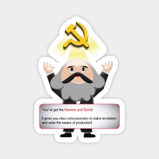 Karl Marx New Item Hammer and Sickle Magnet