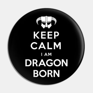 Keep Calm I Am Dragonborn Pin