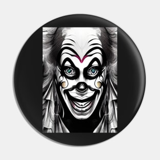 LAUGHING HYENA CLOWN Pin