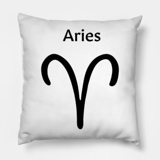 Aries zodiac sign merchandise Pillow