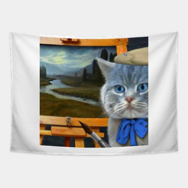 Smurf Cat's Dreamland Tapestry by tearbytea