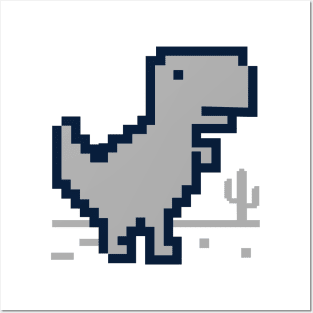 Google Offline Dinosaur Game Art Board Print for Sale by