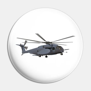 Military MH-53 Helicopter Pin