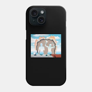 Rene Magritte Couple Burn Phone Case