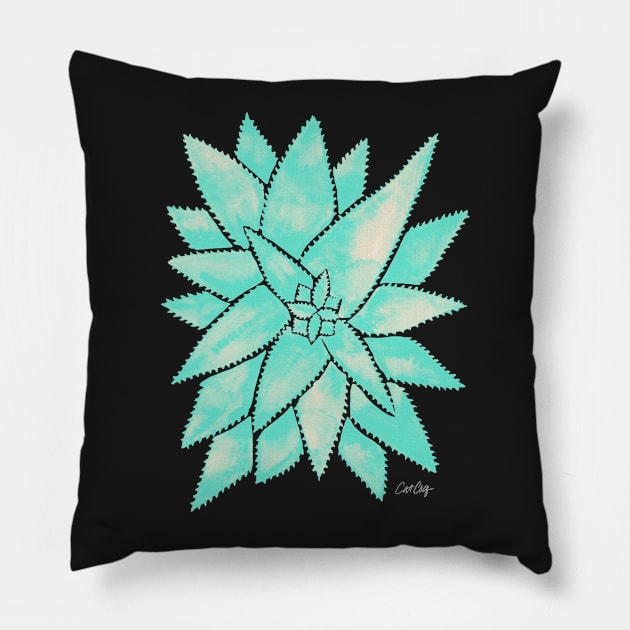 Mint Aloe Vera Pillow by CatCoq