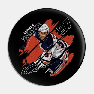 Connor Mcdavid Edmonton Stripes Pin