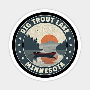 Big Trout Lake Minnesota Sunset Magnet