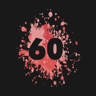 Number 60th Color Splash T-Shirt