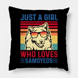 Just A Girl Who Loves Samyeds  T shirt For Women T-Shirt Pillow