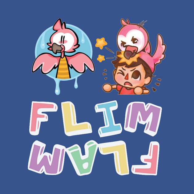 Flim Flam Flamingo Funny by kartika