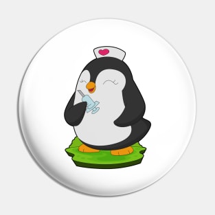 Penguin Nurse Syringe Pin