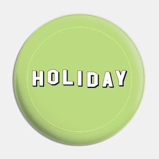 Hollywood Holiday (Green) Pin