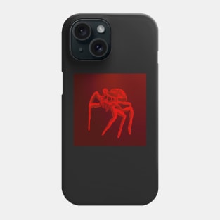 Jumping Spider Drawing V14 (Red 2) Phone Case