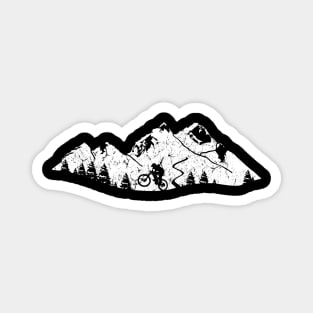 Downhill Mountain Biking Magnet