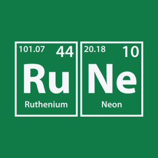 Rune (Ru-Ne) Periodic Elements Spelling T-Shirt