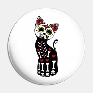 Dia de los muerto gato Pin