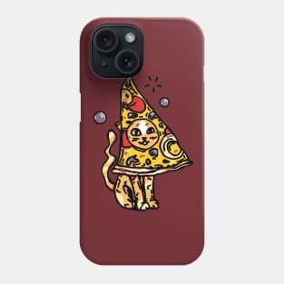 CAT AND PIZZA Phone Case