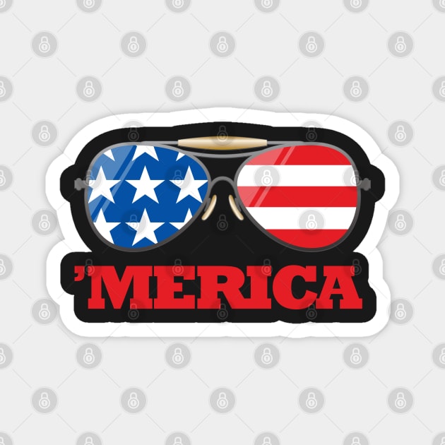 'Merica Sunglasses Magnet by artbitz