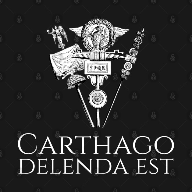 Carthago Delenda Est - Ancient Roman Legionary Standard by Styr Designs