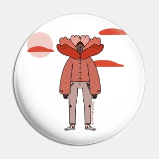 Peony Pal Pin