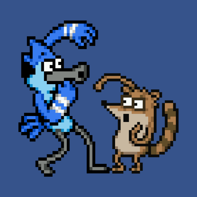 REGULAR SHOW - PIXEL MORDECAI & RIGBY by Force Restart