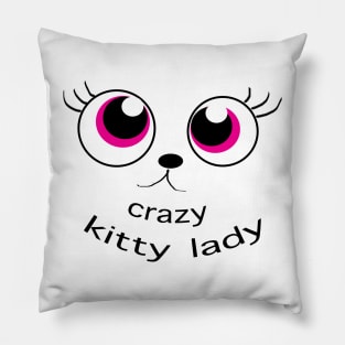 Crazy Kitty Lady Pillow