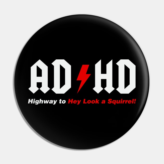 ADHD Pin by FontfulDesigns