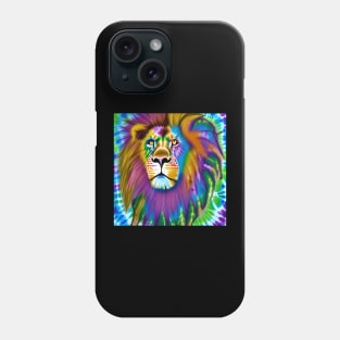 Tie-Dye Lion Painting Phone Case