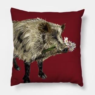 Love a boar #1 Pillow