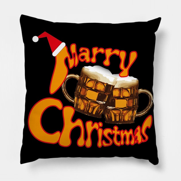 Marry Christmas Pillow by Radagas