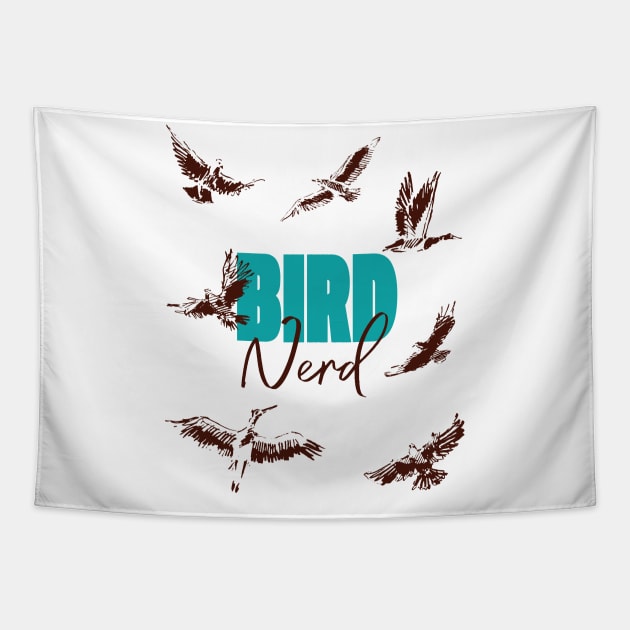 Bird Nerd Tapestry by Lunomerchedes