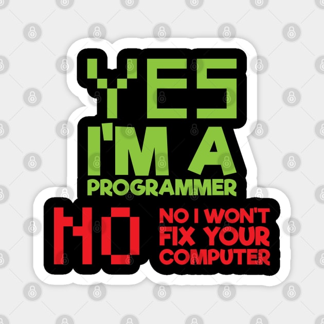 I'm a programmer Magnet by BB Funny Store