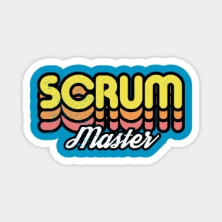 Retro Scrum Master Magnet