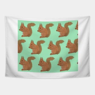 Amazing Red Squirrel Tapestry